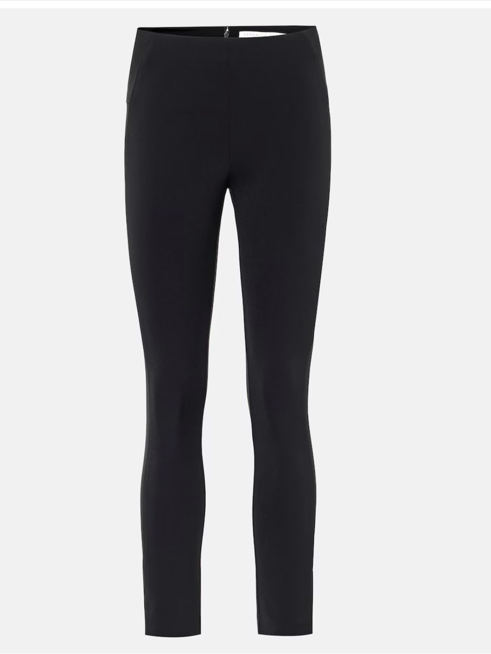 Veronica Beard Zip Back Scuba Black Slim Pants